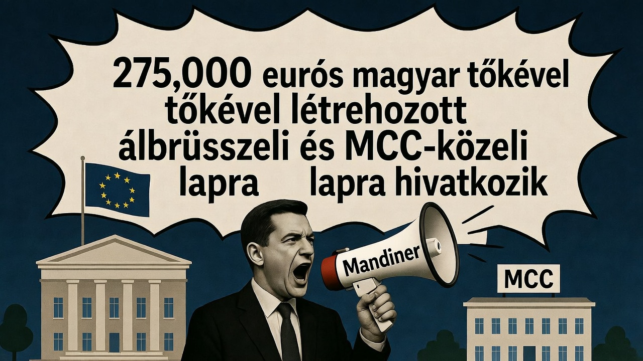 Így épít álhírt a Mandiner: 275.000 eurós magyar tőkével létrehozott álbrüsszeli és MCC-közeli lapra hivatkozik thumbnail