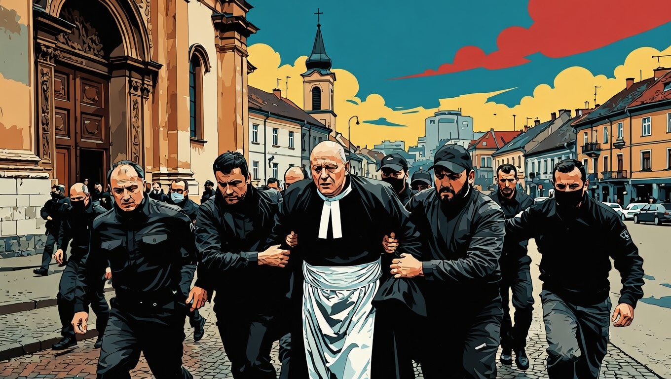 Vészhelyzet Váradon! Ismét jönnek kilakoltatni a premontrei apátot! thumbnail