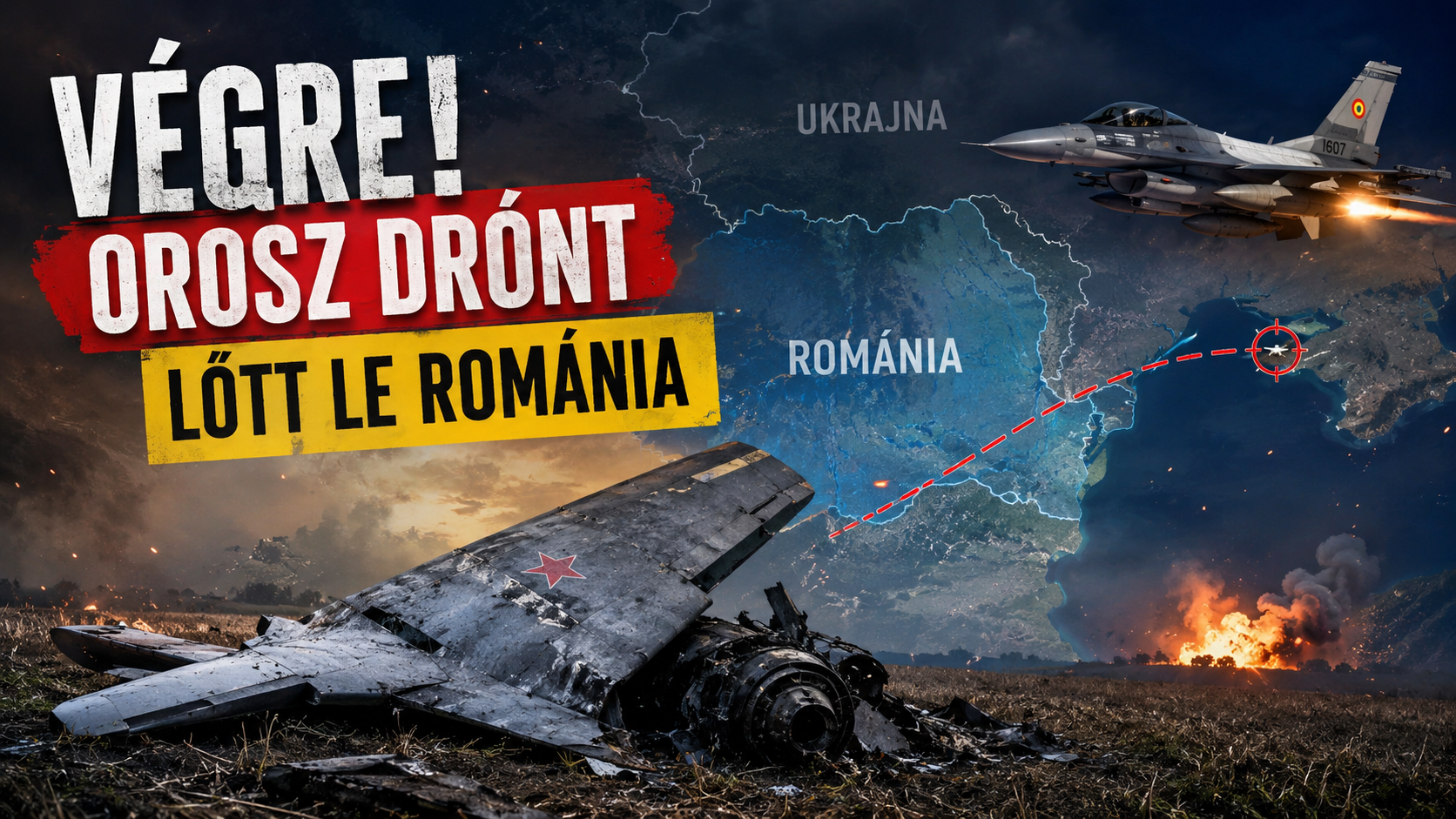 Végre! Orosz drónt lőtt le Románia