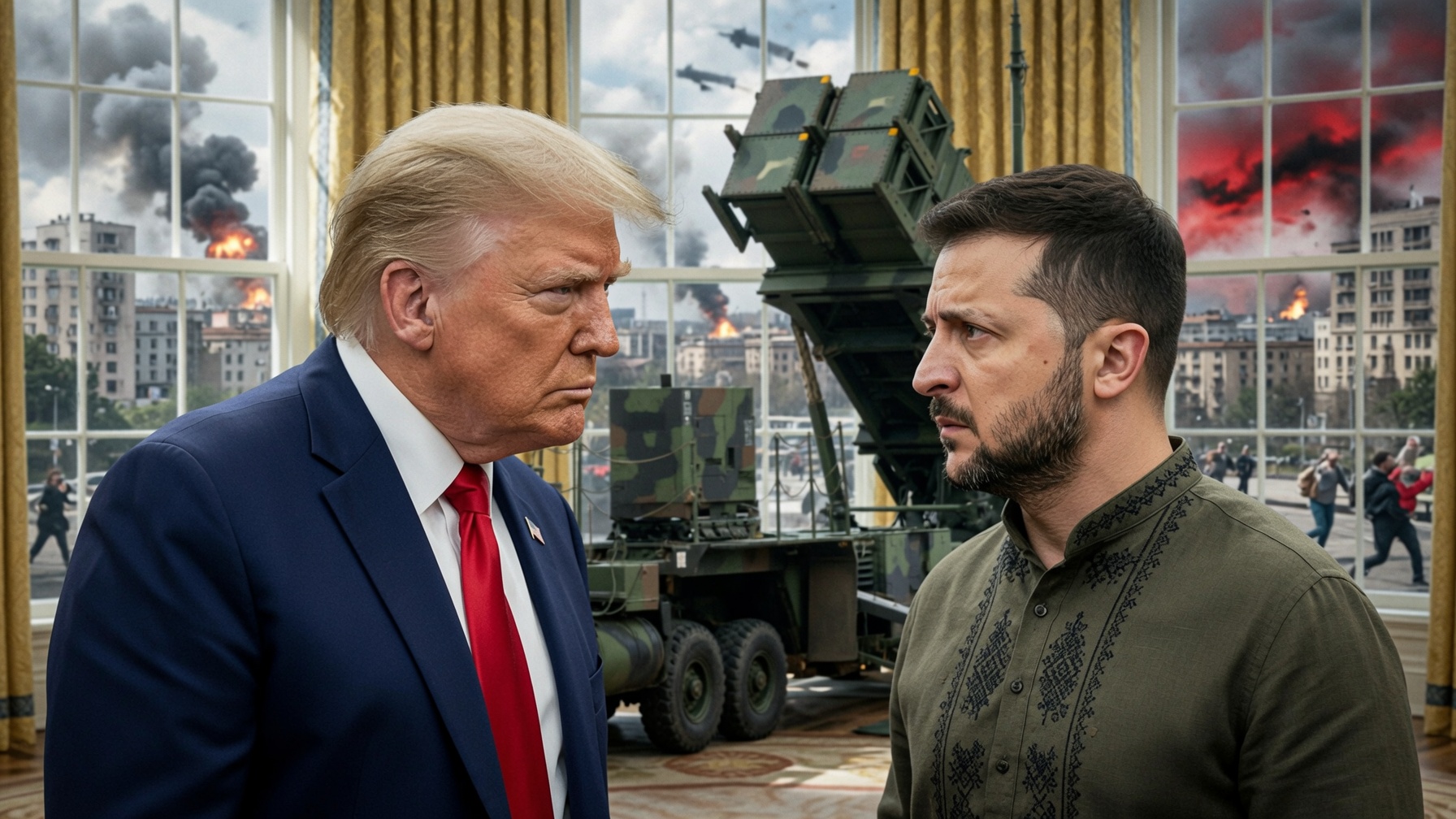 Trump Zelenszkij szemébe mondta: nincs több Patriot!