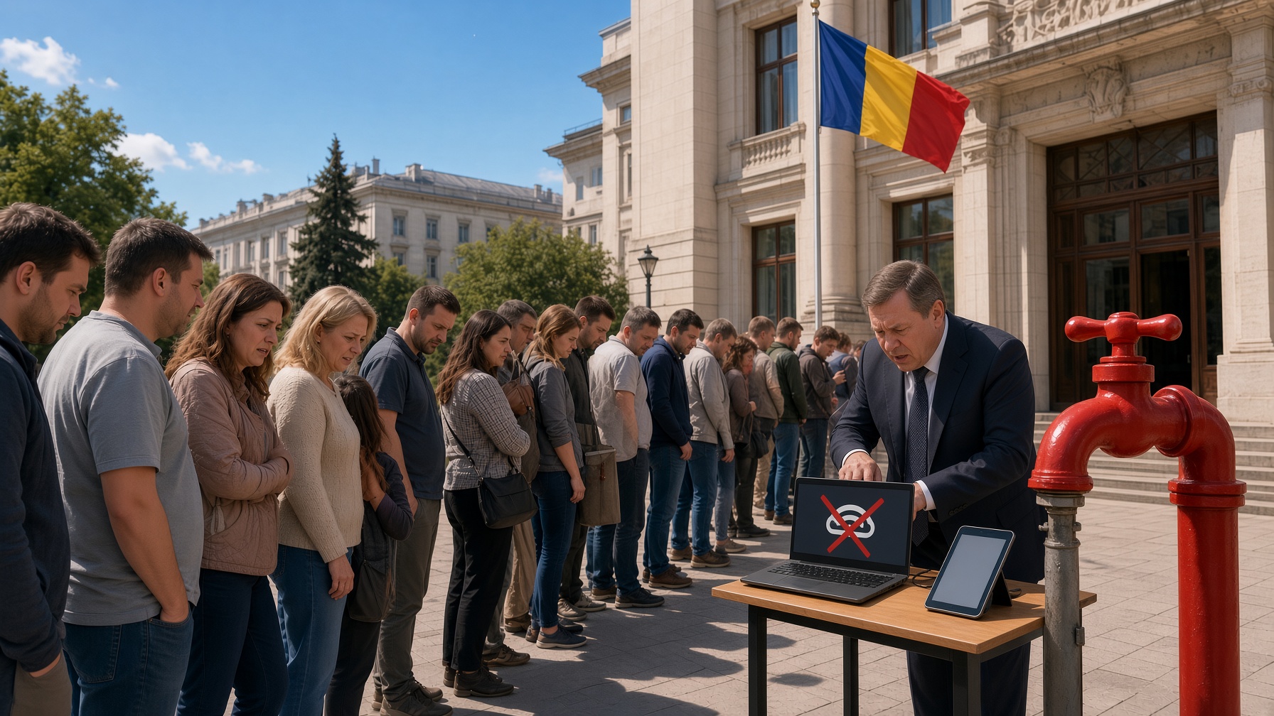 Üzenet a polgármestereknek: digitalizálj, vagy elzárják a pénzcsapot Kétmillió román áll sorban, mert a polgármesterük nem kattintott thumbnail