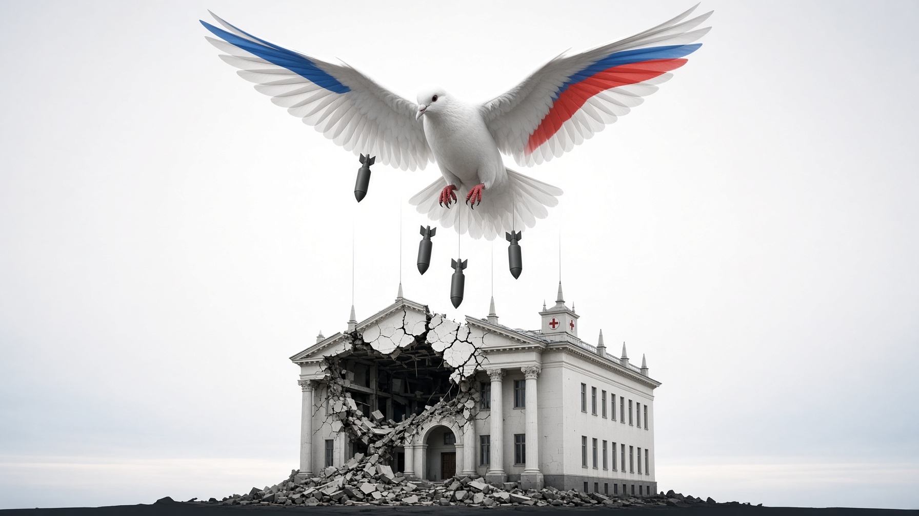 Ismét gyerekkórházat bombázott a békeszerető Oroszország