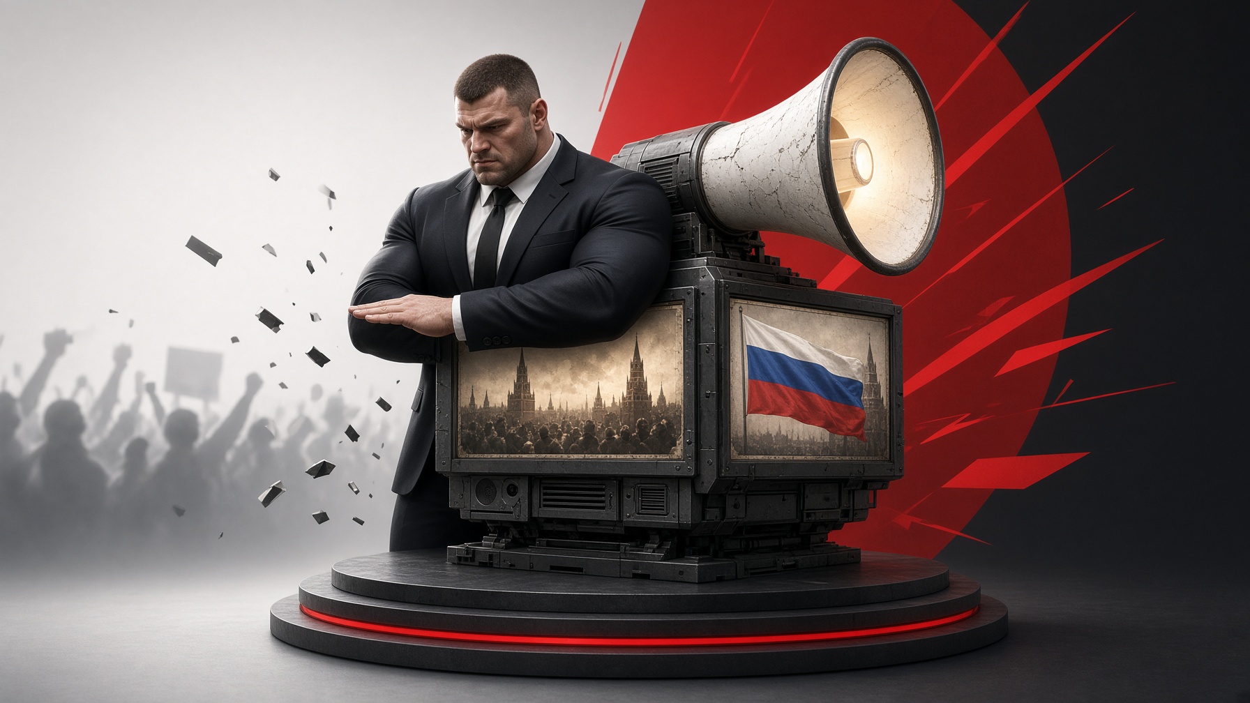 Oroszországban testőrt kapott a propaganda