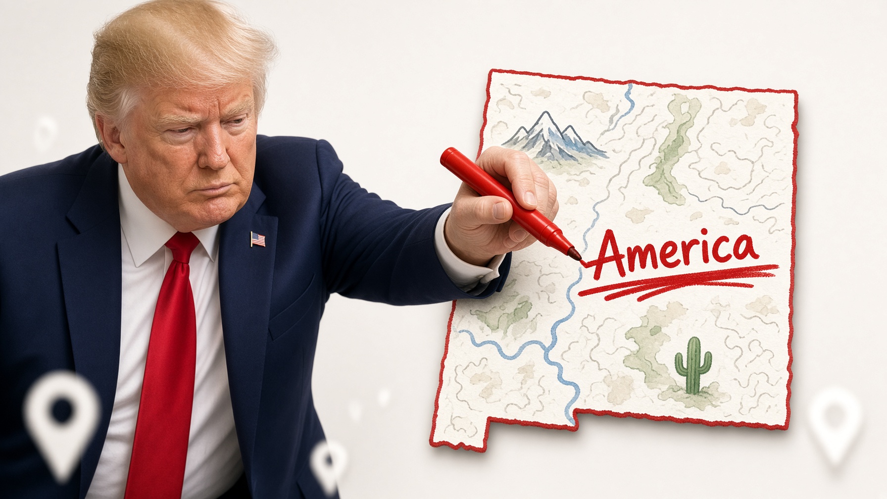 Akinek a térkép is túl bonyolult: Trump már New Mexicót is átnevezné