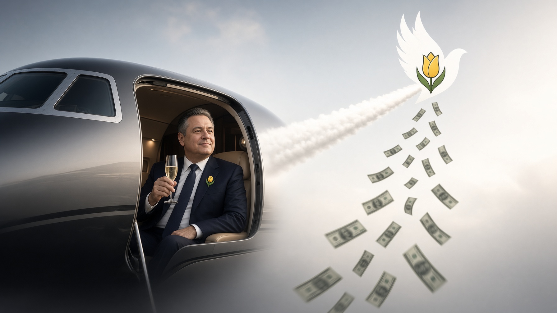 Drága tulipános képviselőnk magánrepcsizett egyet a mi érdekünkben
