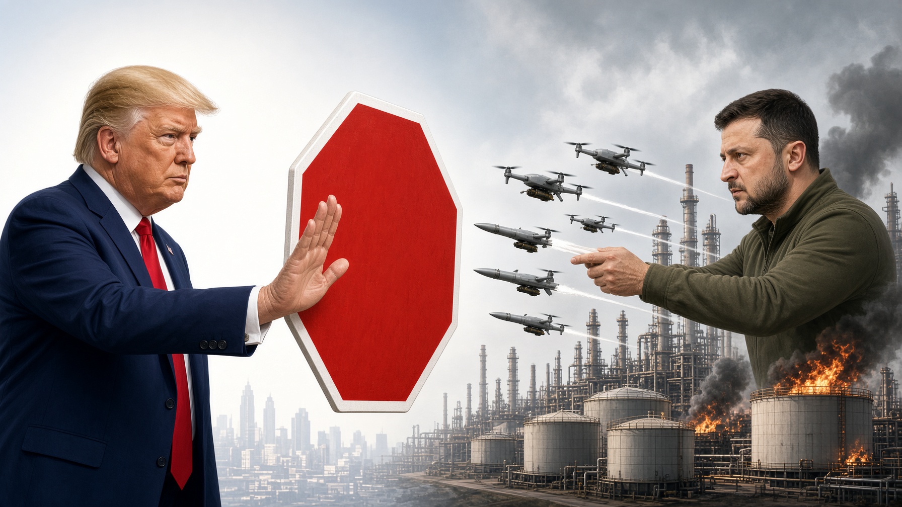 Trump Zelenszkijnek: ne bombázzátok az orosz olajfinomítókat