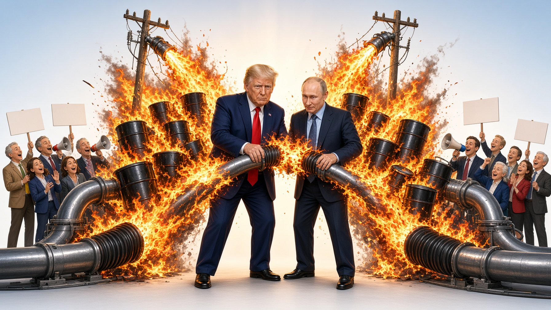 Putyin és Trump felgyújtja az energiapiacot, Európa putyinistái pedig a tűznek kampányolnak