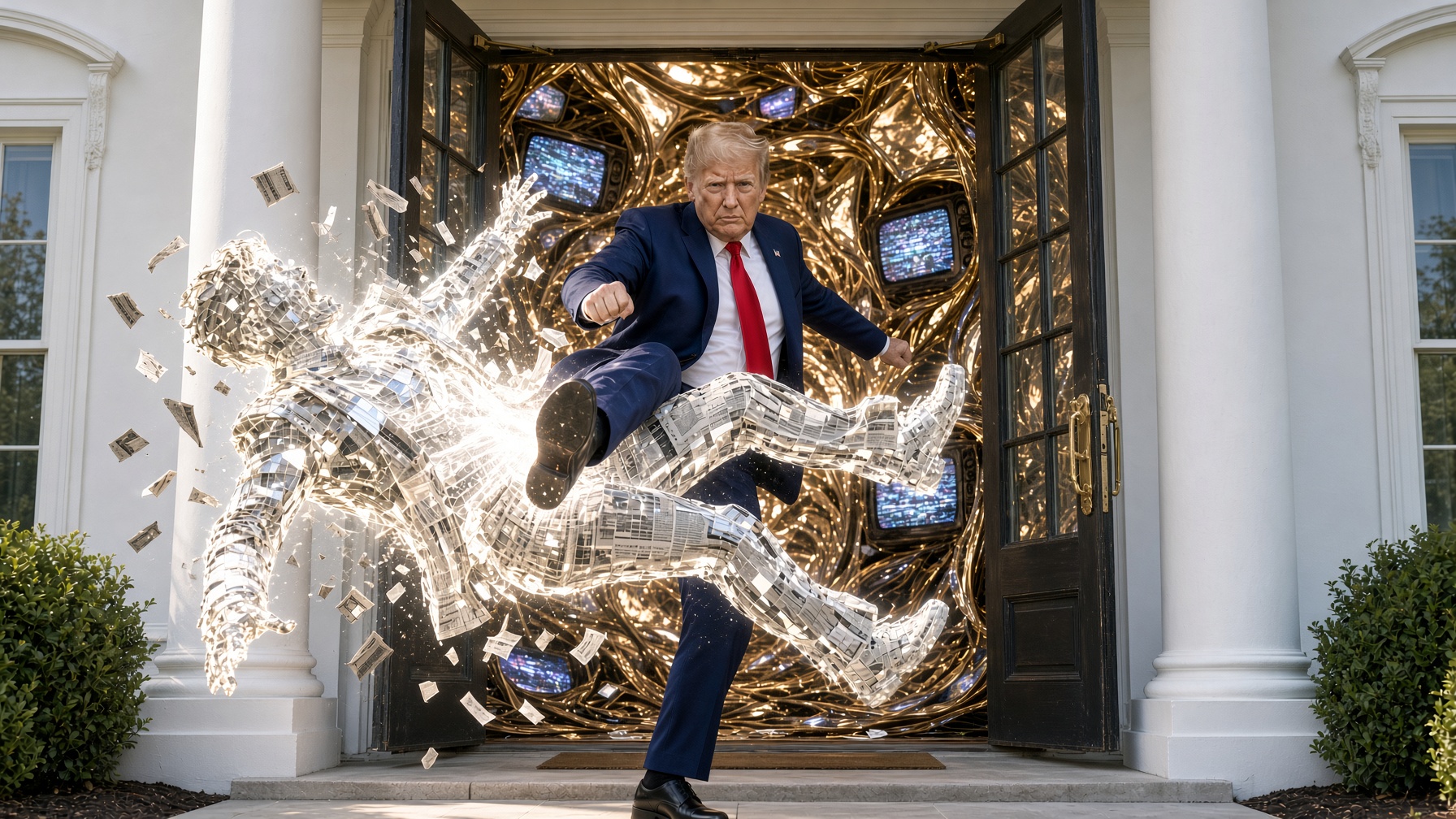 Trump kitiltotta a valóságot a Fehér Házból